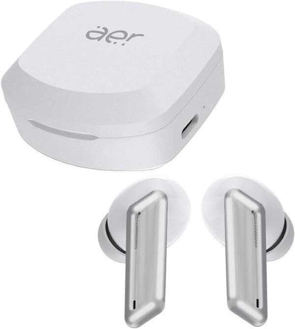 AER by Geonav - Fone de Ouvido TWS Aerlive, Bluetooth, Autonomia de +13 horas, Microfone, Estojo carregador, AER12WT