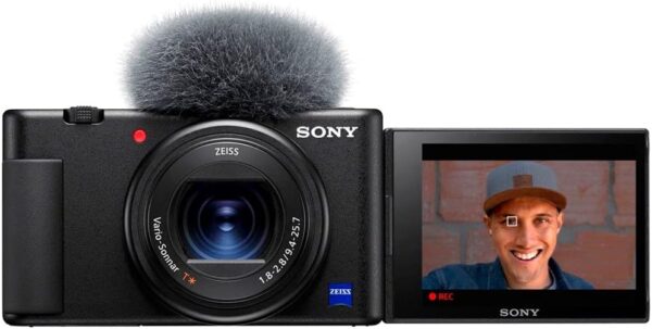 Câmera Sony ZV-1 para criadores de conteúdo, Vlogging e YouTube com tela flip e microfone