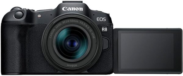 Canon Câmera EOS R8 Full-Frame Mirrorless lente RF24-50 mm F4.5-6.3 IS STM com 24,2 MP