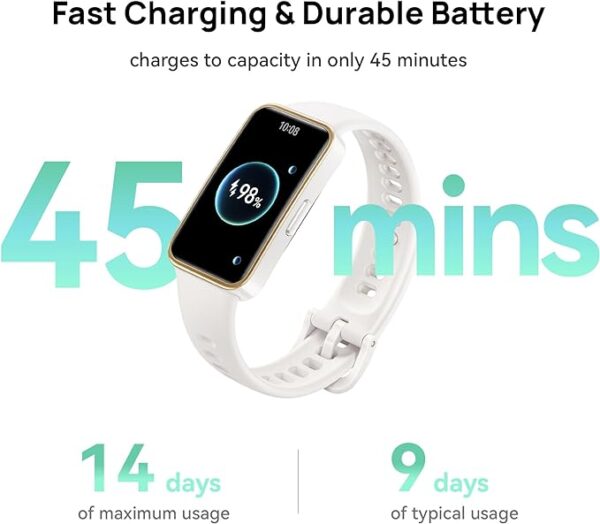 Smartband, HUAWEI Band 9, Confortável durante o dia inteiro, Monitore a saúde do seu sono, Até duas semanas de bateria, Compatível com iOS e Android