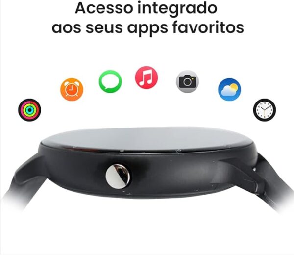 Smartwatch Relógio Inteligente My Watch I Fit Haiz Tela Full Touch 1.28 Resistente à Água IP67 com Modos Esportivos e Recebimento de Notificações