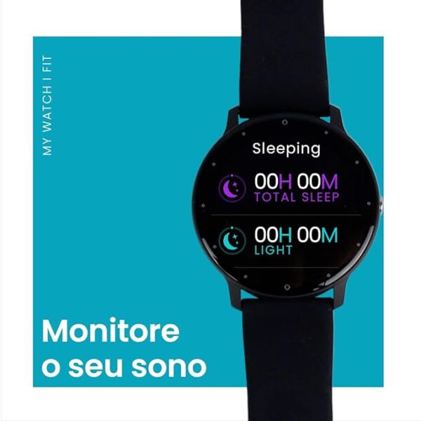 Smartwatch Relógio Inteligente My Watch I Fit Haiz Tela Full Touch 1.28 Resistente à Água IP67 com Modos Esportivos e Recebimento de Notificações