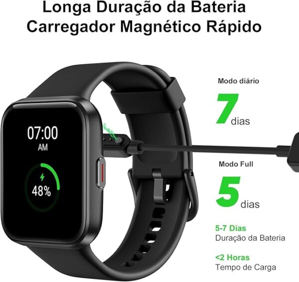 Smartwatch i2GO Track GO com Alexa Integrada, Faça e Atenda Chamadas, Tela 1,69, Bateria de até 7 dias, Proteção IP68, Até 60 modos esportivos, Compatível com Android e iOS